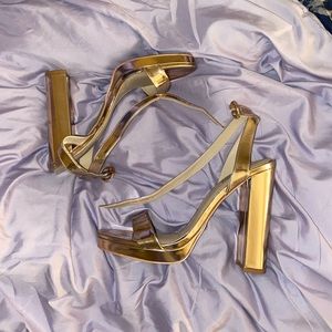 Rose Gold Steve Madden Heels